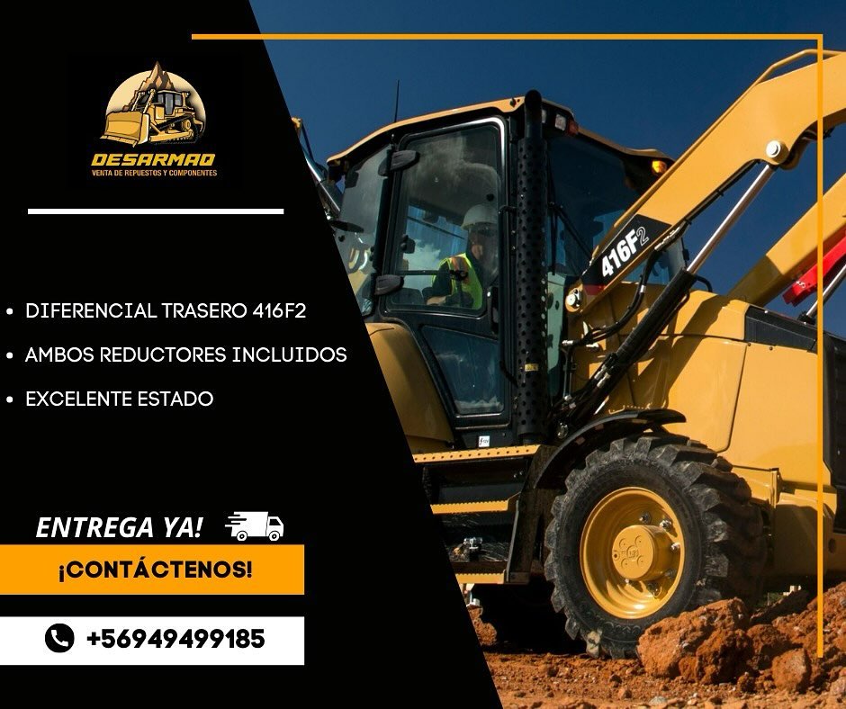 Retroexcavadora Caterpillar 416F2 en desarme en DESARMAQ