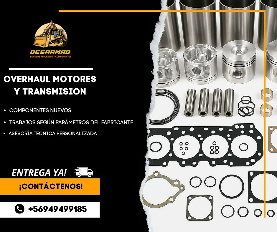 Overhaul de motores y transmisión en DESARMAQ
